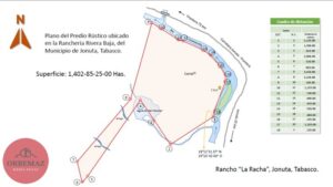 Rancho en venta La Racha, ranchería Rivera Baja; Jonuta, Tabasco